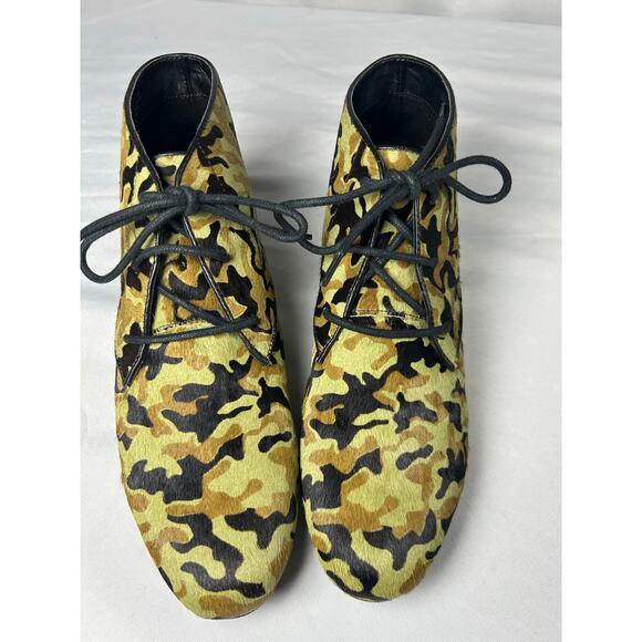 LOGO Camo Ankle Bootie Adrienne Green Womens 7 Fishermancore  new - Picture 3 of 9